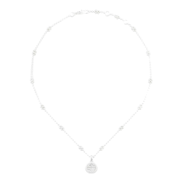 GUCCI Interlocking G necklace in silver 479221J84008106