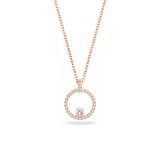 SWAROVSKI CREATIVITY PENDANT, WHITE, ROSE GOLD-TONE PLATED 5202446