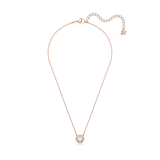 SWAROVSKI SWAROVSKI SPARKLING DANCE NECKLACE, ROUND CUT, WHITE, ROSE GOLD-TONE PLATED 5272364