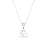 SWAROVSKI SOLITAIRE PENDANT, ROUND CUT, WHITE, RHODIUM PLATED 5472635