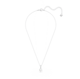 SWAROVSKI SOLITAIRE PENDANT, ROUND CUT, WHITE, RHODIUM PLATED 5472635