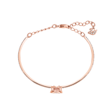 SWAROVSKI SWAROVSKI SPARKLING DANCE BANGLE, ROUND CUT, WHITE, ROSE GOLD-TONE PLATED 5497483