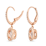 SWAROVSKI SWAROVSKI SPARKLING DANCE DROP EARRINGS, ROUND CUT, WHITE, ROSE GOLD-TONE PLATED 5504753