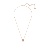 SWAROVSKI SWAROVSKI SPARKLING DANCE NECKLACE, CLOVER, PINK, ROSE GOLD-TONE PLATED 5514488