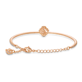 SWAROVSKI SWAROVSKI SPARKLING DANCE BANGLE, CLOVER, PINK, ROSE GOLD-TONE PLATED 5516476