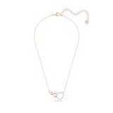 SWAROVSKI SWAROVSKI INFINITY NECKLACE, INFINITY AND HEART, WHITE, MIXED METAL FINISH 5518865
