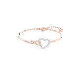SWAROVSKI SWAROVSKI INFINITY BANGLE, INFINITY AND HEART, WHITE, MIXED METAL FINISH 5518869