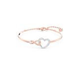 SWAROVSKI SWAROVSKI INFINITY BANGLE, INFINITY AND HEART, WHITE, MIXED METAL FINISH 5518869