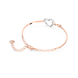 SWAROVSKI SWAROVSKI INFINITY BANGLE, INFINITY AND HEART, WHITE, MIXED METAL FINISH 5518869