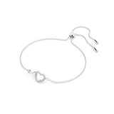SWAROVSKI SWAROVSKI INFINITY BRACELET, INFINITY AND HEART, WHITE, RHODIUM PLATED 5524421