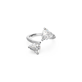 SWAROVSKI ATTRACT SOUL OPEN RING, HEART, WHITE, RHODIUM PLATED