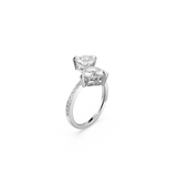SWAROVSKI ATTRACT SOUL OPEN RING, HEART, WHITE, RHODIUM PLATED