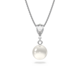 SWAROVSKI TREASURE PEARL Y NECKLACE, WHITE, RHODIUM PLATED 5559409