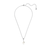 SWAROVSKI TREASURE PEARL Y NECKLACE, WHITE, RHODIUM PLATED 5559409