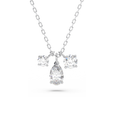 SWAROVSKI ATTRACT PENDANT, MIXED CUTS, CLUSTER, WHITE, RHODIUM PLATED 5571077