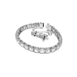 SWAROVSKI MILLENIA BRACELET, SQUARE CUT, SMALL, WHITE, RHODIUM PLATED 5599202