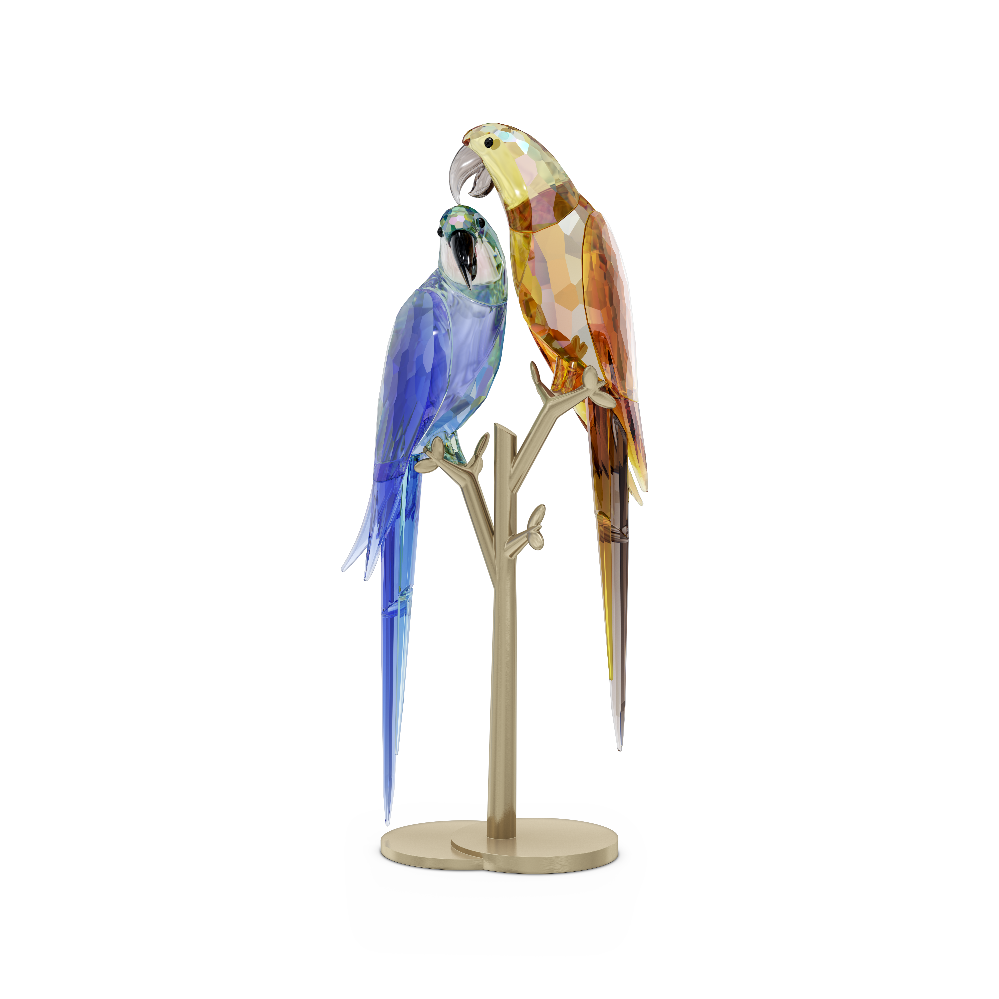 Swarovski Jungle Beatsオウム Bell & Brio 置物 Swarovski Jungle Beats Parrot Couple Bell & Brio 5619218 – Finch