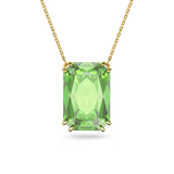 SWAROVSKI MILLENIA PENDANT, OCTAGON CUT, GREEN, GOLD-TONE PLATED 5619491