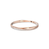 SWAROVSKI TWIST BRACELET, WHITE, ROSE GOLD-TONE PLATED 5620552