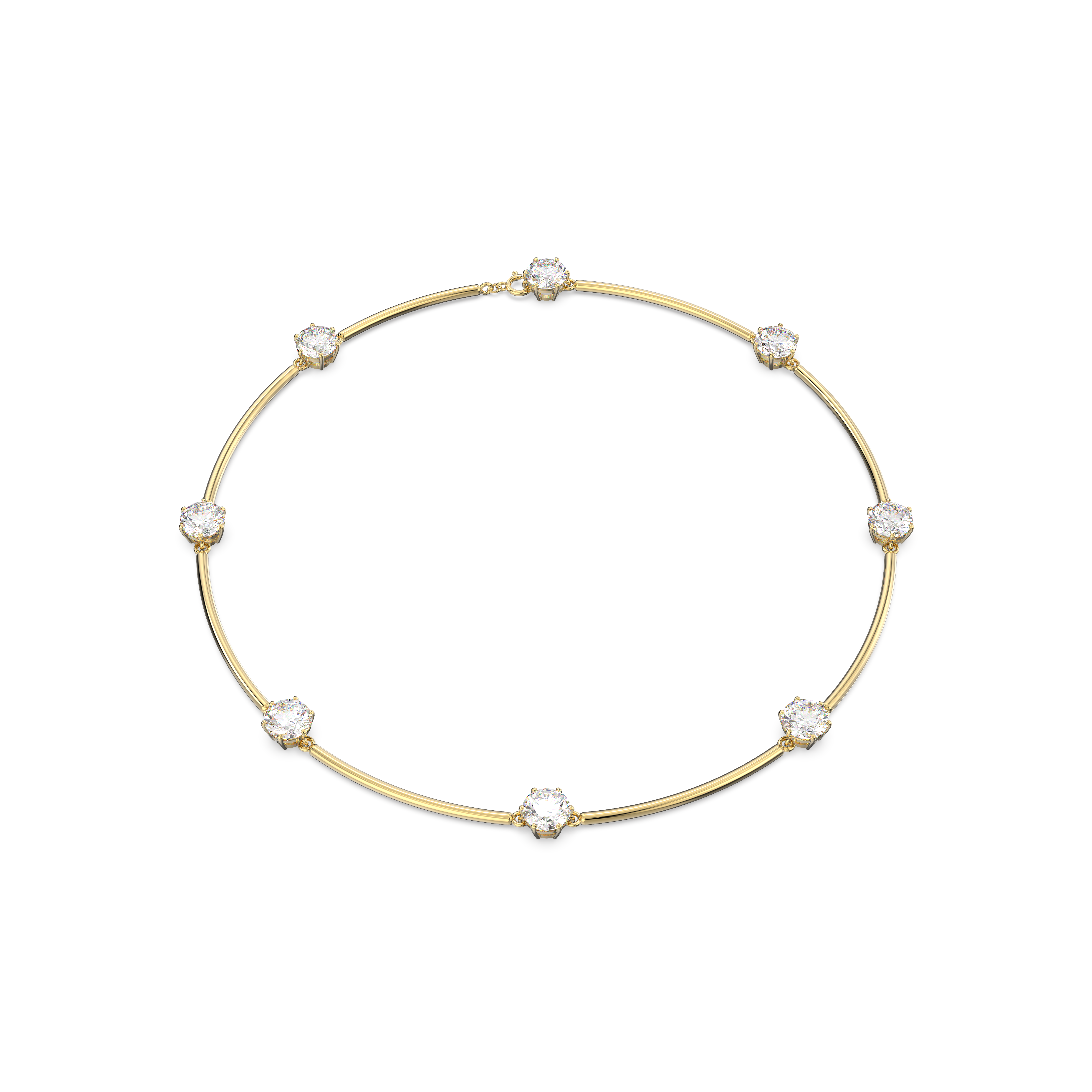 【SWAROVSKI】Constella チョーカー 5622720 Constella choker, Round cut, White, Shiny gold-tone plated