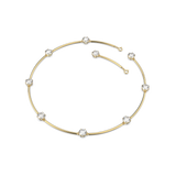 SWAROVSKI CONSTELLA CHOKER, ROUND CUT, WHITE, SHINY GOLD-TONE PLATED 5622720