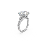 SWAROVSKI CONSTELLA COCKTAIL RING, SQUARE CUT, PAVÉ, WHITE, RHODIUM PLATED
