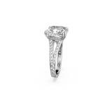 SWAROVSKI CONSTELLA COCKTAIL RING, SQUARE CUT, PAVÉ, WHITE, RHODIUM PLATED