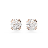 SWAROVSKI CONSTELLA STUD EARRINGS, ROUND CUT, WHITE, ROSE GOLD-TONE PLATED 5638801