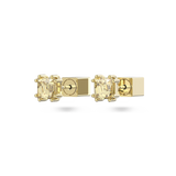 SWAROVSKI STILLA STUD EARRINGS, SQUARE CUT, YELLOW, GOLD-TONE PLATED 5639124