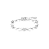 SWAROVSKI CONSTELLA BANGLE, ROUND CUT, WHITE, RHODIUM PLATED 5641680