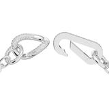 SWAROVSKI DEXTERA BRACELET, PAVÉ, MIXED LINKS, WHITE, RHODIUM PLATED