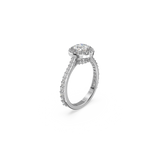 SWAROVSKI CONSTELLA COCKTAIL RING, ROUND CUT, PAVÉ, WHITE, RHODIUM PLATED