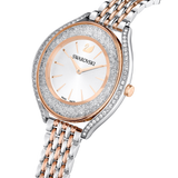 Swarovski Crystalline aura watch, Swiss Made, Metal bracelet, Rose gold tone, Mixed metal finish 5644075