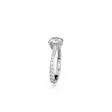 SWAROVSKI CONSTELLA COCKTAIL RING, PRINCESS CUT, PAVÉ, WHITE, RHODIUM PLATED