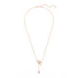 SWAROVSKI VOLTA Y PENDANT, BOW, PINK, ROSE GOLD-TONE PLATED 5647569