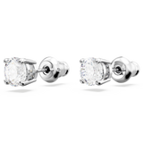 Swarovski Matrix Tennis set, Round cut, White, Rhodium plated 5647730