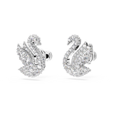 SWAROVSKI SWAROVSKI ICONIC SWAN STUD EARRINGS, SWAN, WHITE, RHODIUM PLATED 5647873