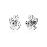 SWAROVSKI SWAROVSKI ICONIC SWAN STUD EARRINGS, SWAN, WHITE, RHODIUM PLATED 5647873