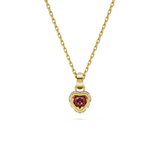 SWAROVSKI STILLA PENDANT, HEART, RED, GOLD-TONE PLATED 5648750