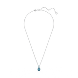 Swarovski Birthstone pendant, Square cut, December, Blue, Rhodium plated 5651707