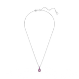 Swarovski Birthstone pendant, Square cut, February, Purple, Rhodium plated 5651708