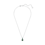 Swarovski Birthstone pendant, Square cut, May, Green, Rhodium plated 5651793