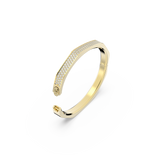 SWAROVSKI DEXTERA BANGLE, OCTAGON SHAPE, WHITE, GOLD-TONE PLATED
