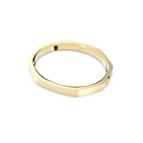 SWAROVSKI DEXTERA BANGLE, OCTAGON SHAPE, WHITE, GOLD-TONE PLATED
