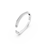 SWAROVSKI DEXTERA BANGLE, OCTAGON SHAPE, WHITE, RHODIUM PLATED