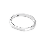 SWAROVSKI DEXTERA BANGLE, OCTAGON SHAPE, WHITE, RHODIUM PLATED