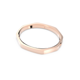 SWAROVSKI DEXTERA BANGLE, OCTAGON SHAPE, WHITE, ROSE GOLD-TONE PLATED