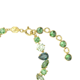 Swarovski Gema bracelet, Mixed cuts, Green, Gold-tone plated 5652822