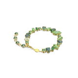 Swarovski Gema bracelet, Mixed cuts, Green, Gold-tone plated 5652822