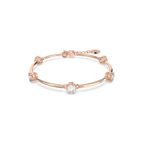 SWAROVSKI CONSTELLA BANGLE, ROUND CUT, WHITE, ROSE GOLD-TONE PLATED 5654495